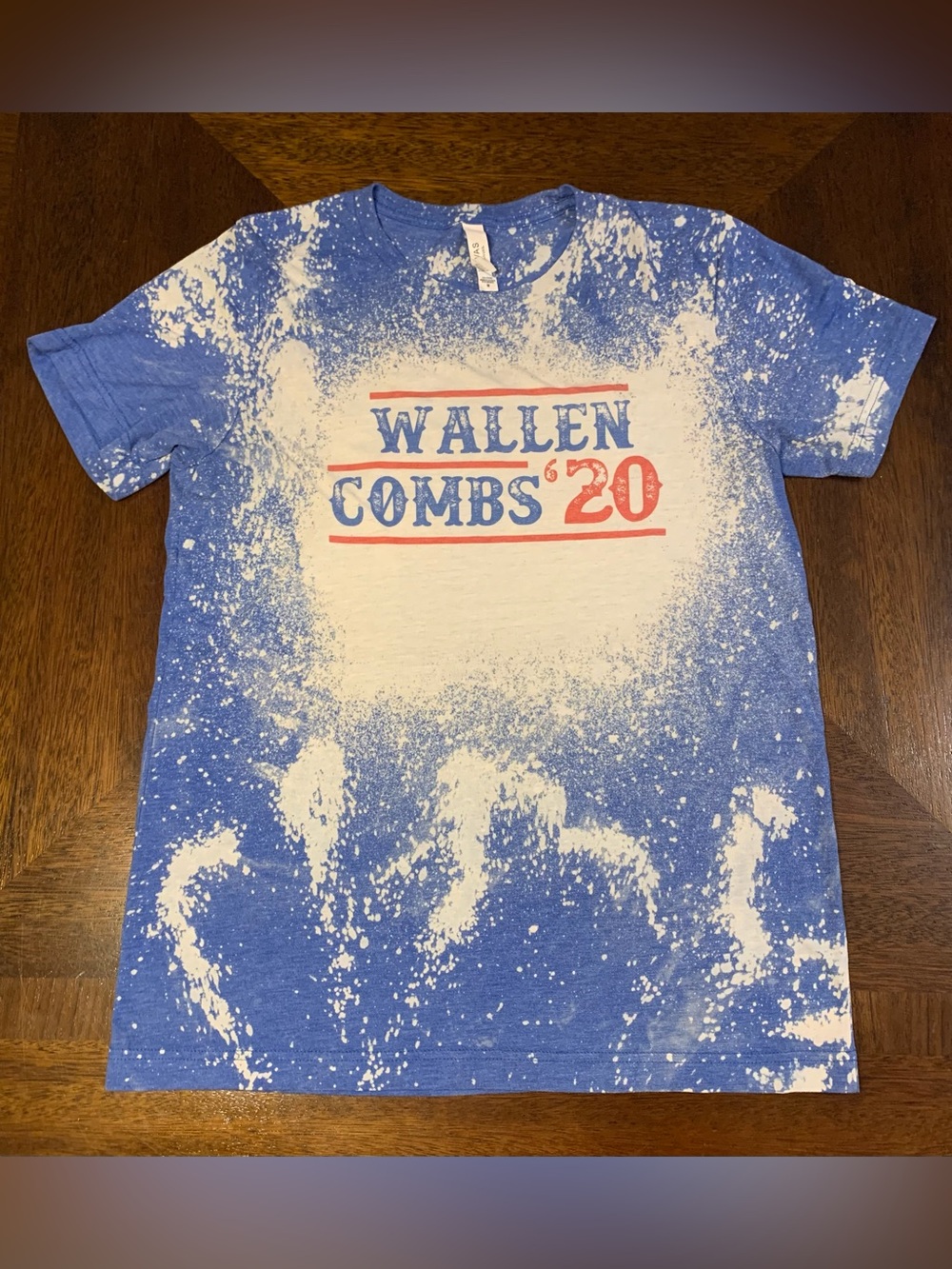 Wallen Combs '20 Blue Bleached Short Sleeve Tee